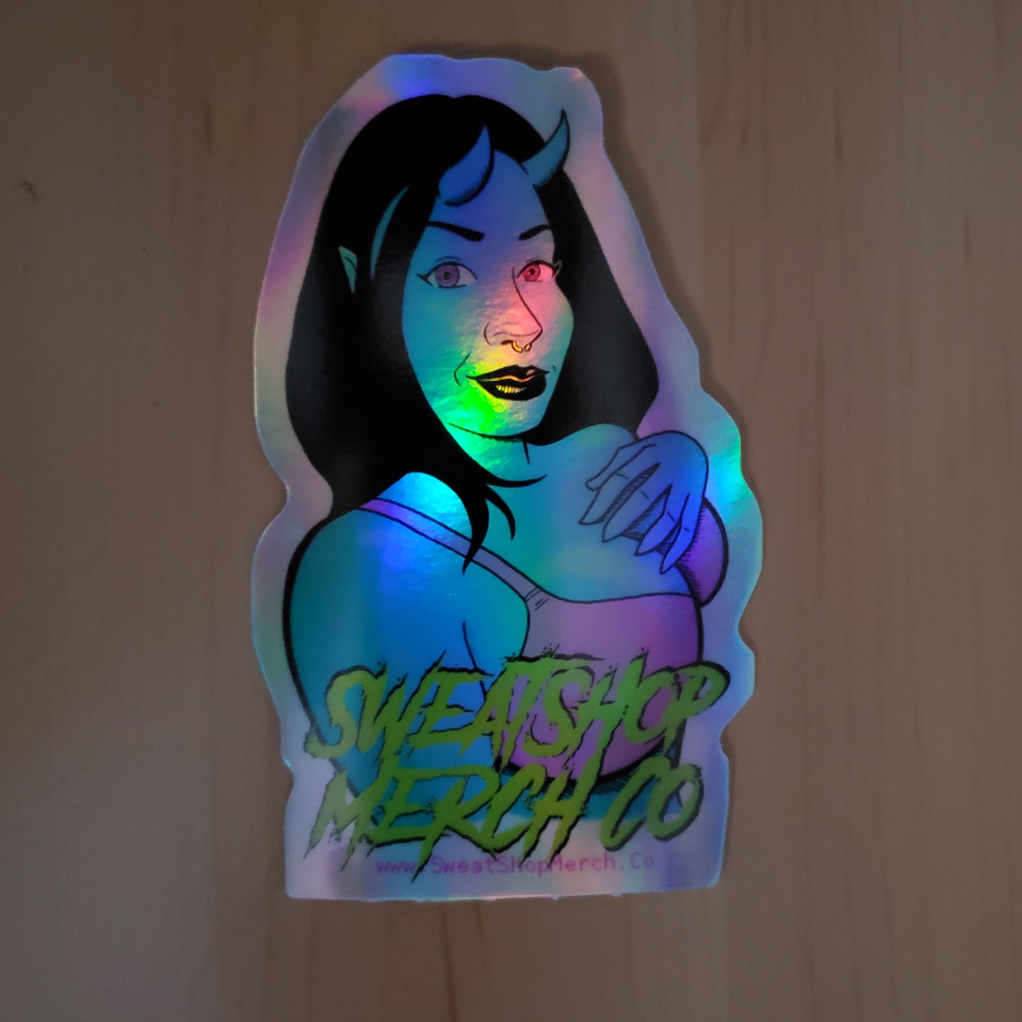 SweatShop DemonGirl HoloStickers