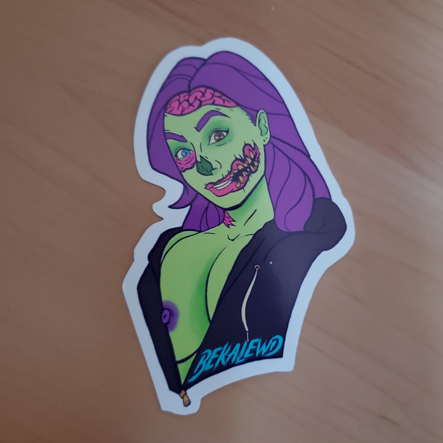 Lewd Zombie Clown Girl Bekaloo sticker