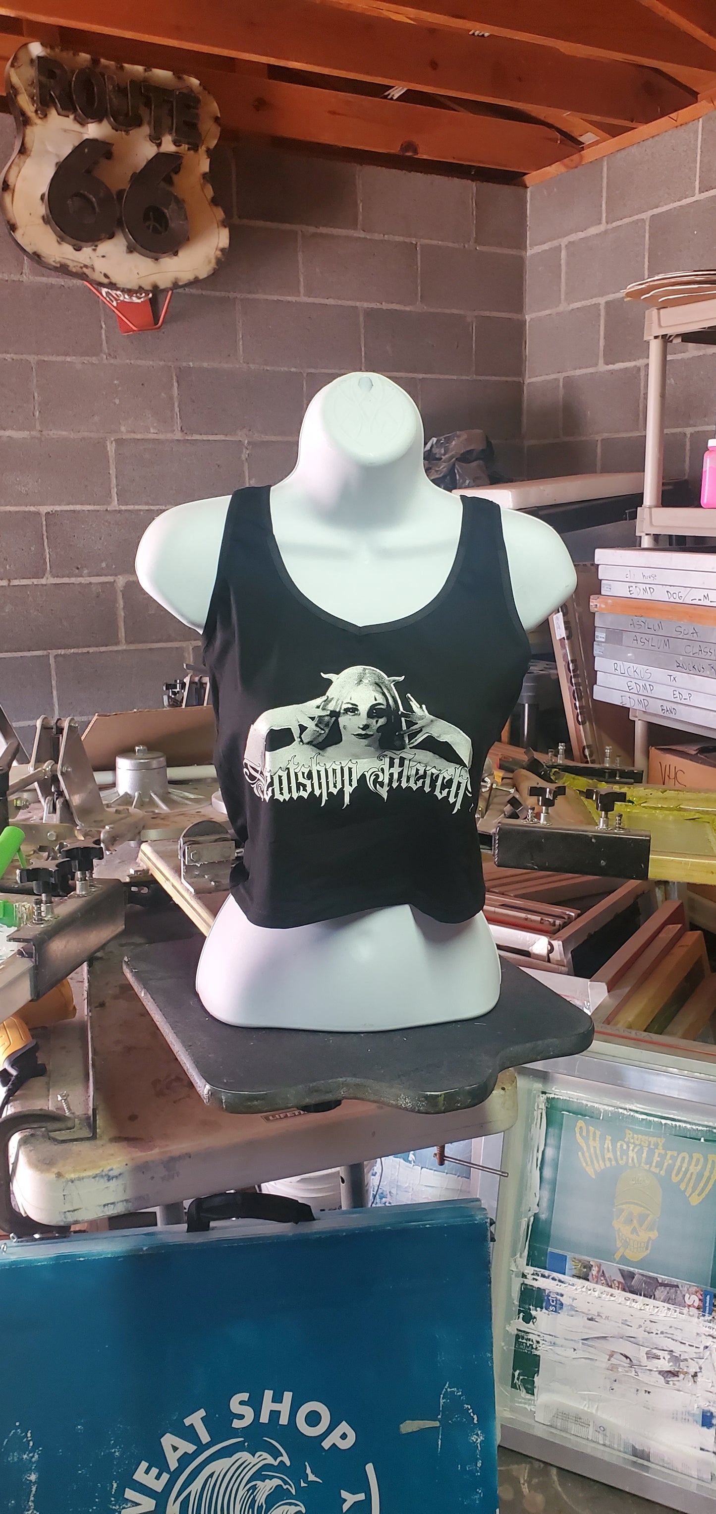 Diabloo {Bekaloo+SweatShop Merch} Demon Clown LADIES' Crop Tanks