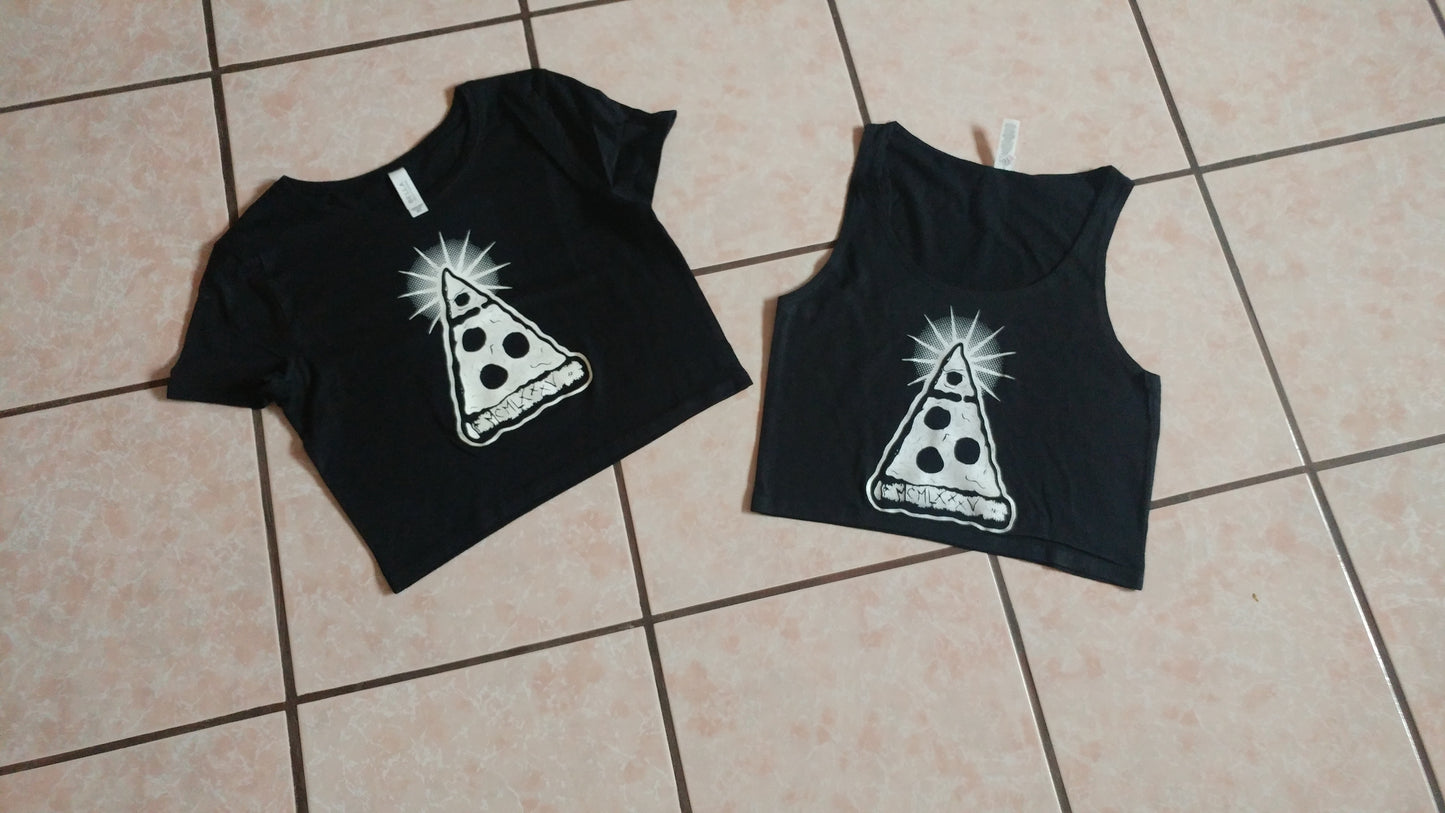 Annuit Pizzatis // All Seeing Pepperoni // Illuminati Pizza // Crop Tops