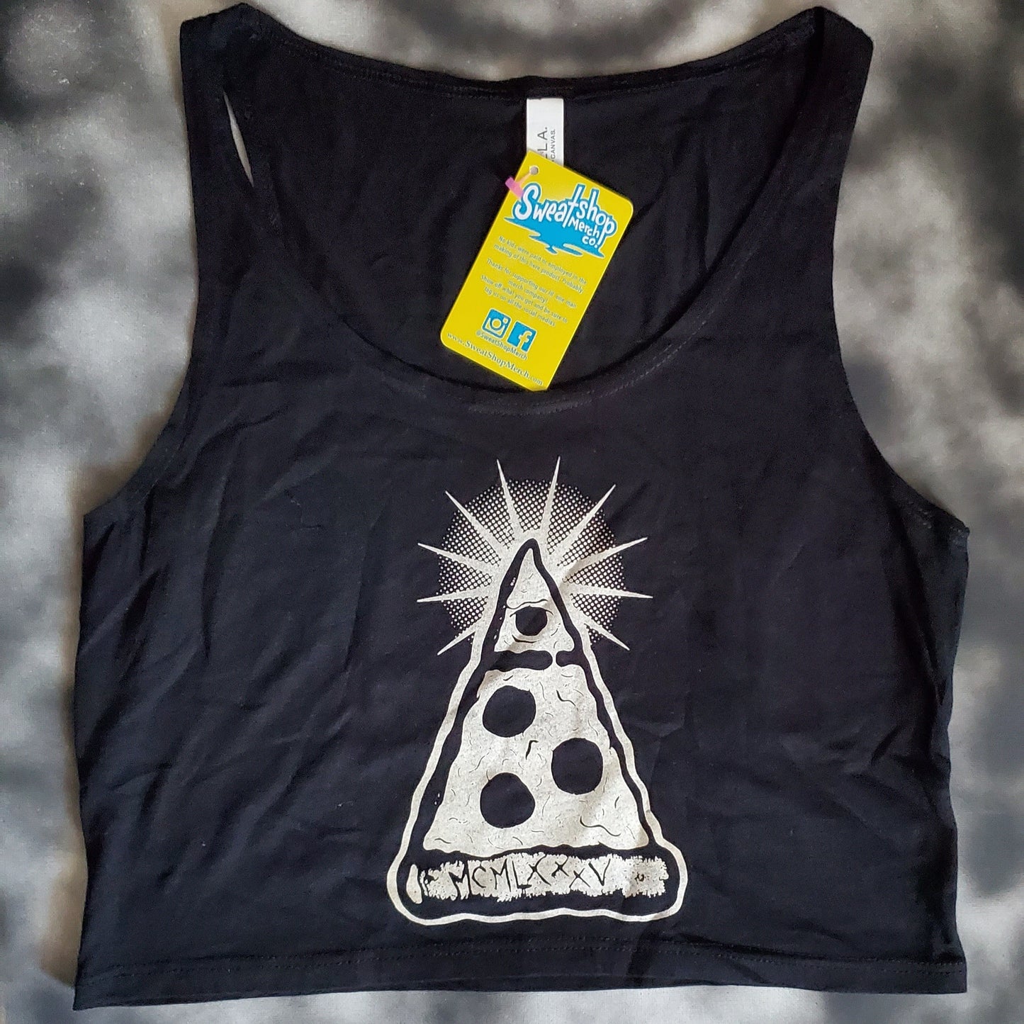 Annuit Pizzatis // All Seeing Pepperoni // Illuminati Pizza // Crop Tops