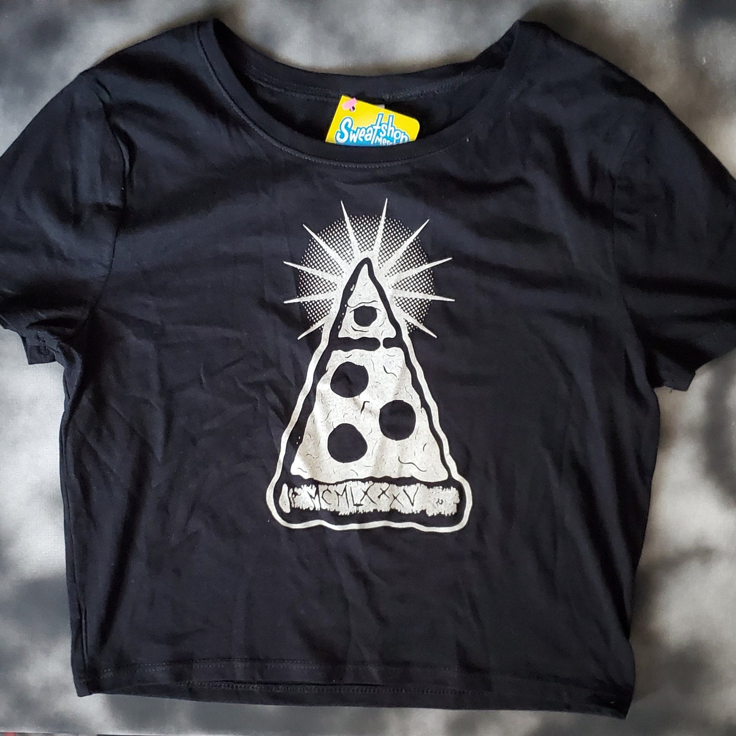 Annuit Pizzatis // All Seeing Pepperoni // Illuminati Pizza // Crop Tops