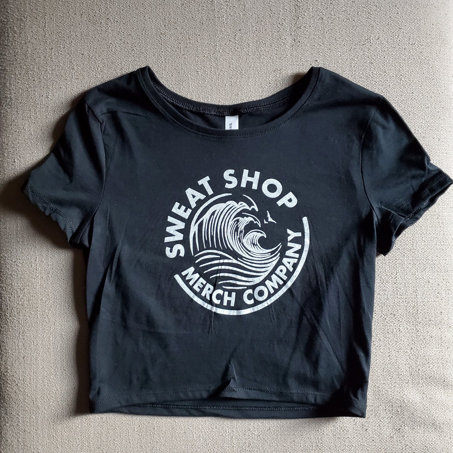 SweatShop Merch Co Merch Claw Crop Tops Black
