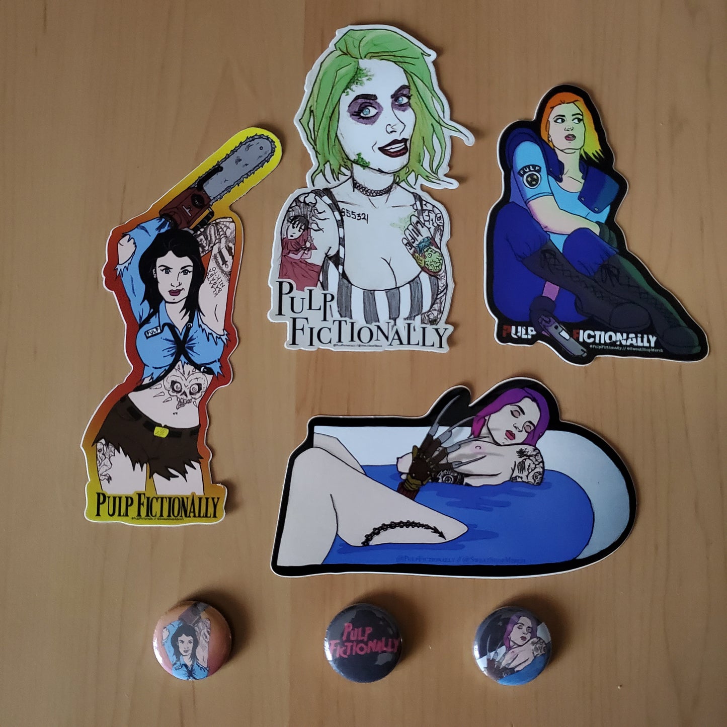 Pulp Fictionally Scary Sticker Pack