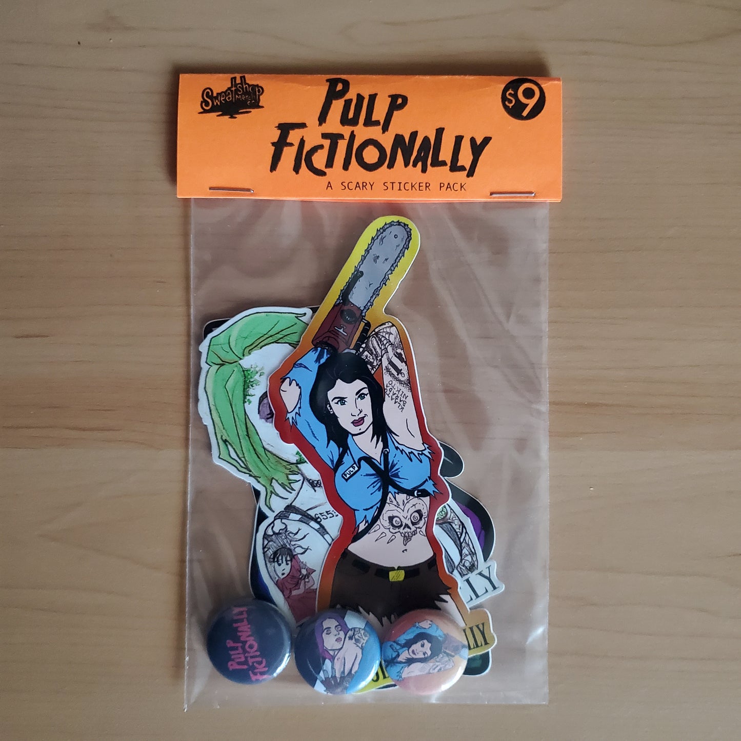 Pulp Fictionally Scary Sticker Pack