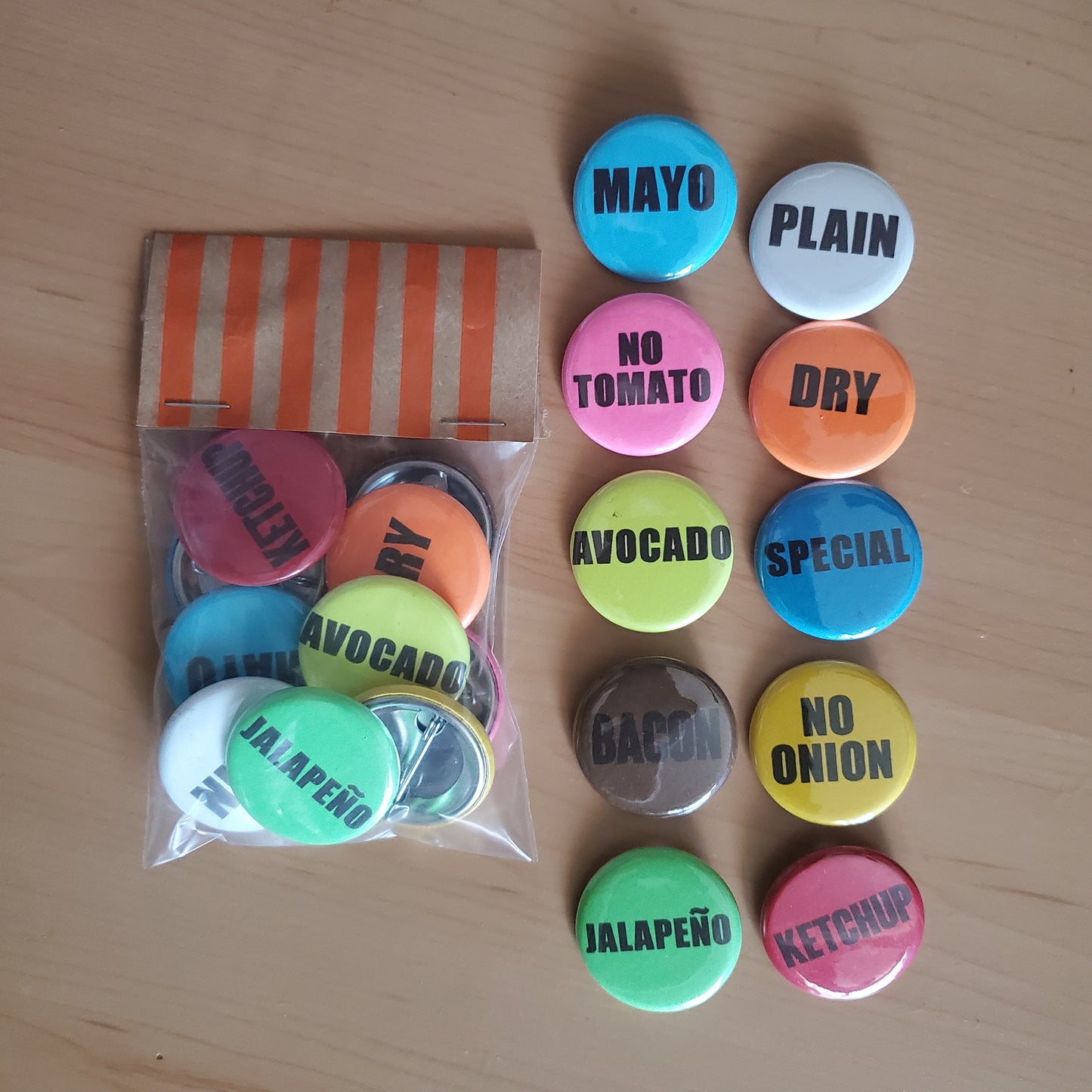 Customized Order 1.25 inch Pinback Buttons