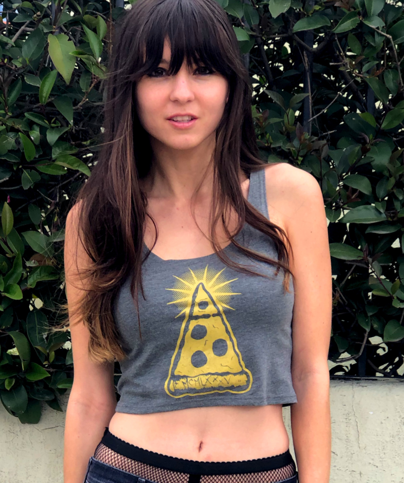 LIMITED EDITION **Gray n Gold** Illuminati Pizza // Crop Tops
