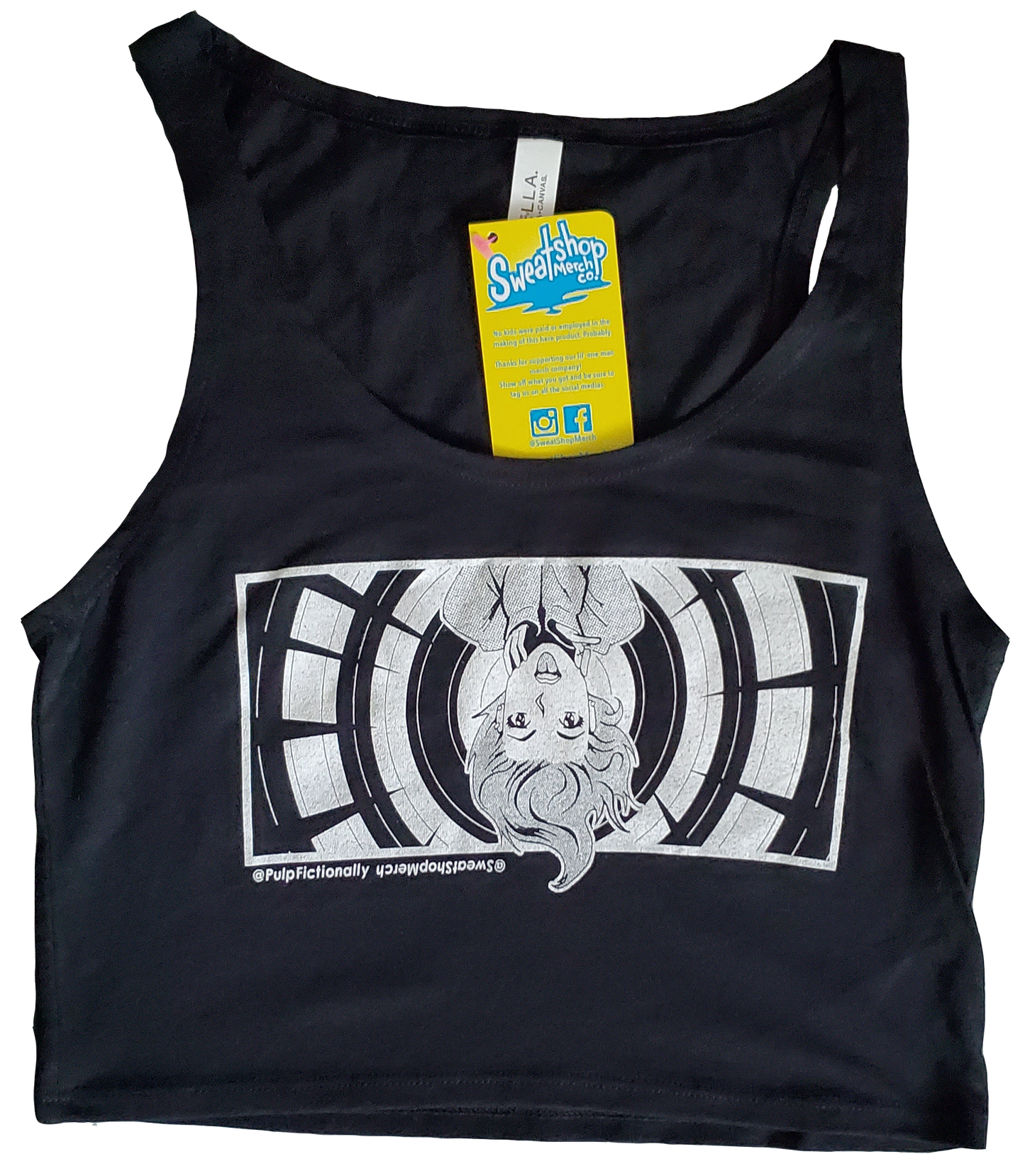 Chibi-Pulp-Chan Crop Tanks ( Pulp Fictionally // Chibi // Anime // Manga )