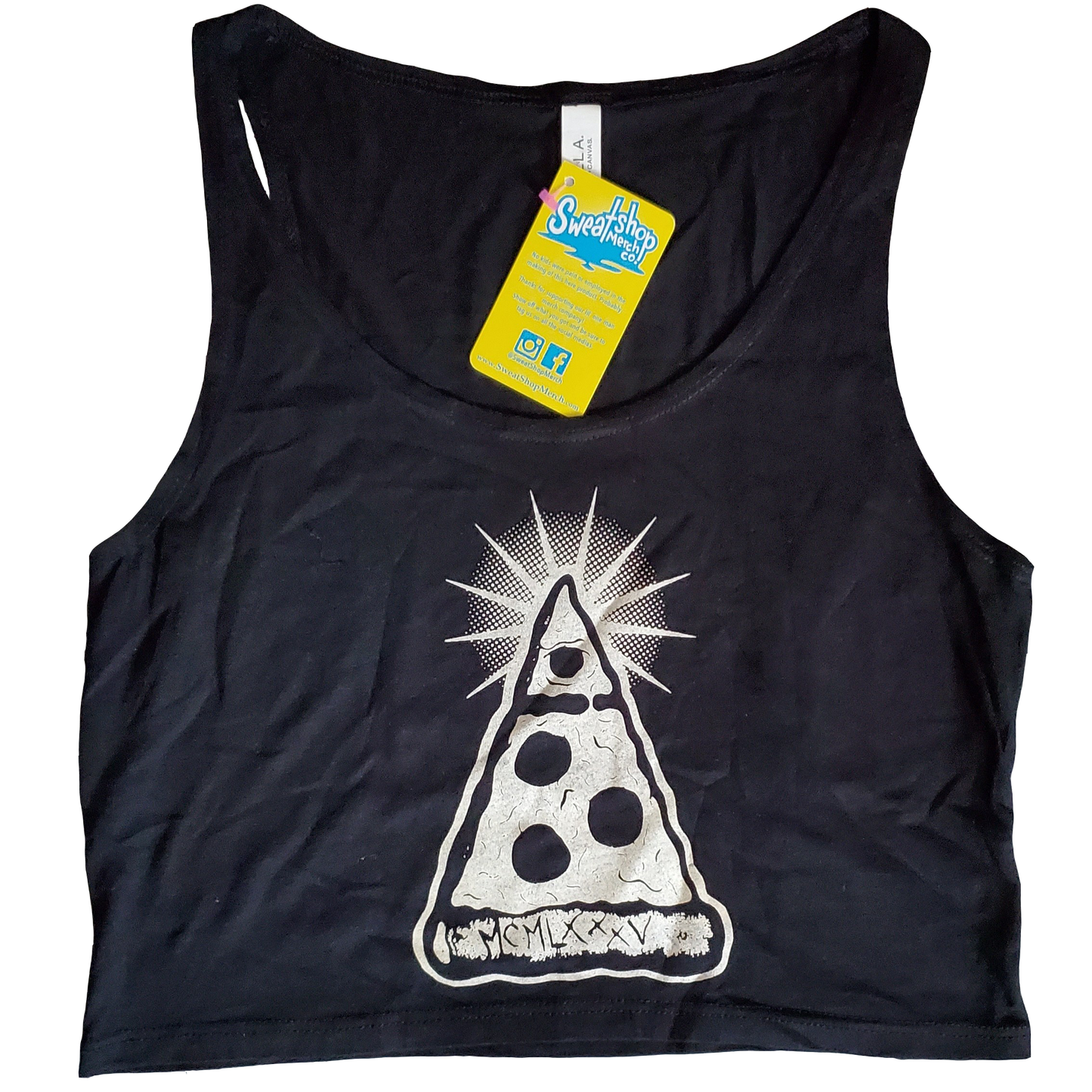 Annuit Pizzatis // All Seeing Pepperoni // Illuminati Pizza // Crop Tops