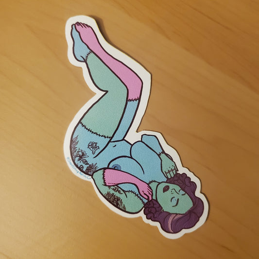 FrankenGirl Pin-Up // Sophoulla Collab Stickers