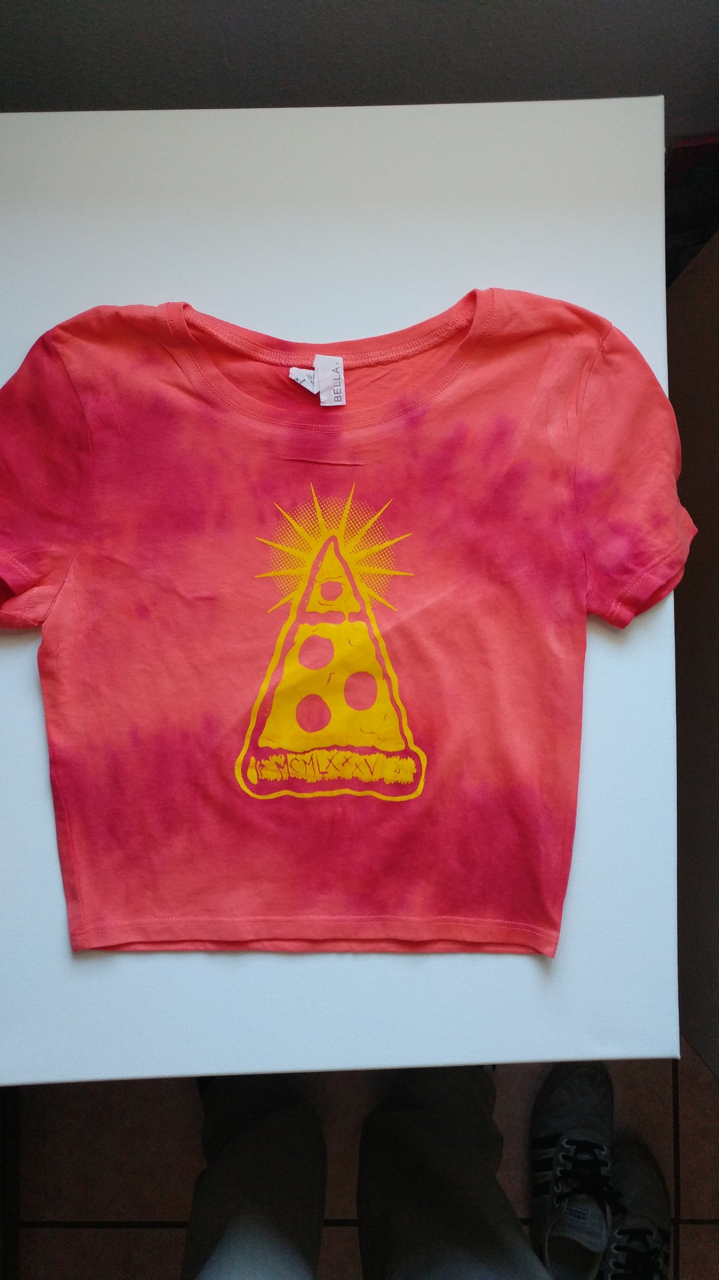 LIMITED EDITION  **TYE-DYED** Illuminati Pizza // Crop Tops