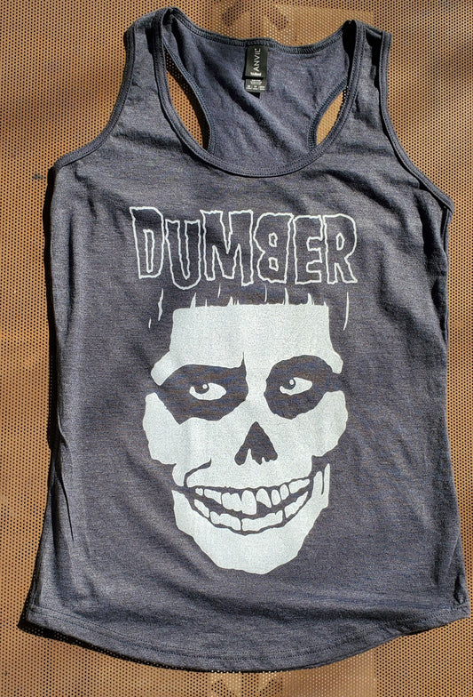 DUMBER ( misfits x dumb and dumber ) Ladies' Racerback Tanktops